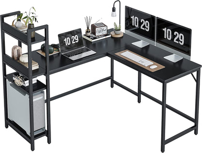 Inhabit Racked 120cm L-Shape Desk