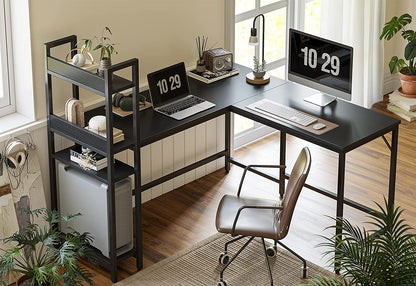 Inhabit Racked 120cm L-Shape Desk