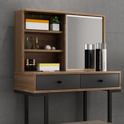 Inhabit Dresser With Built In Shelves & Mirror