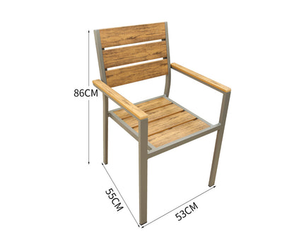 مجموعة طعام مربعة من Inhabit Outdoor