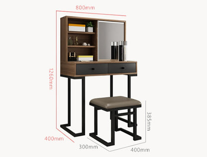 Inhabit Dresser With Built In Shelves & Mirror