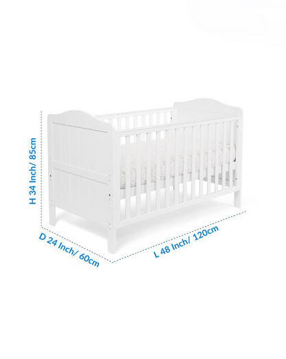 Inhabit Sleep Safe Adjustable Crib 120cm x 60cm