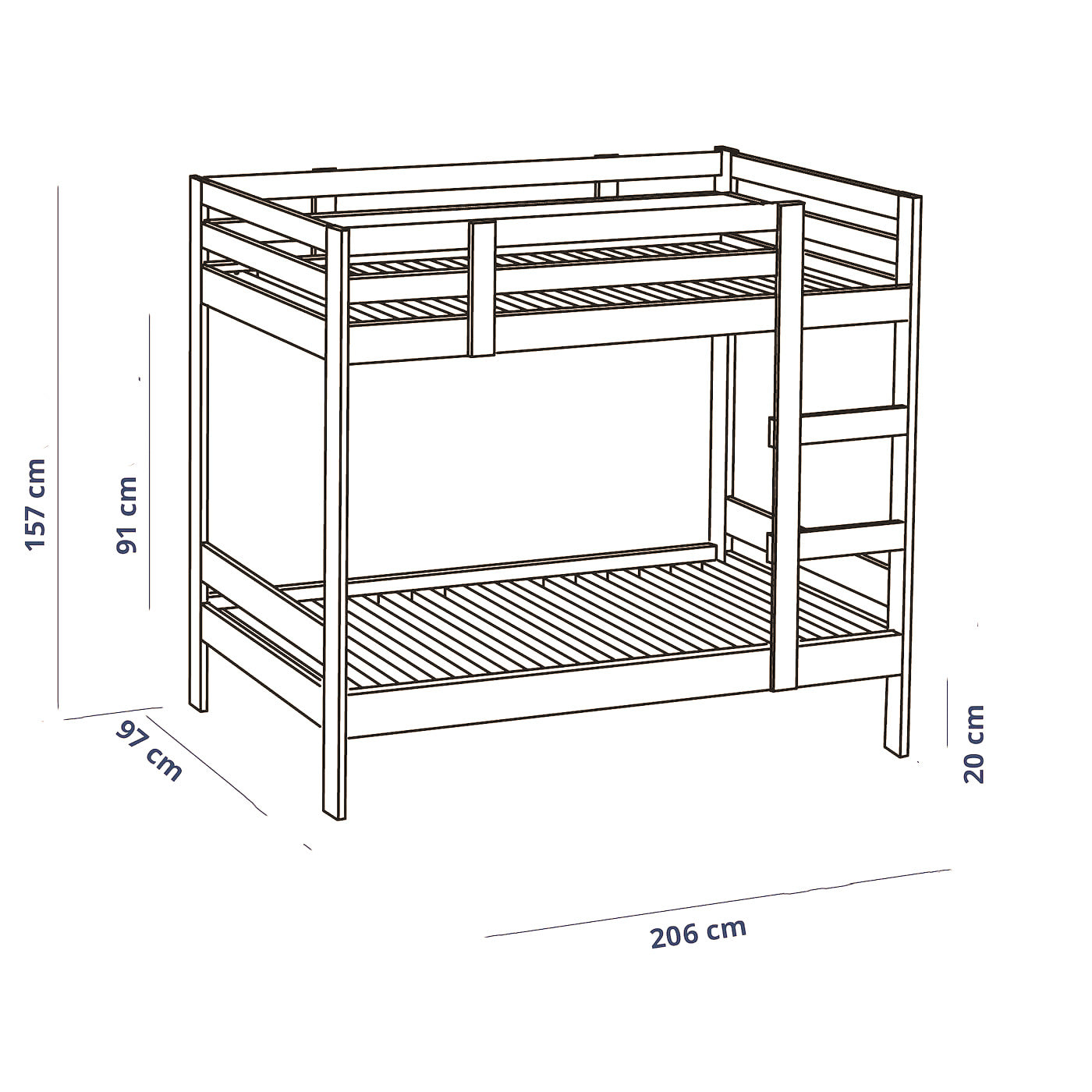 Inhabit Sleep Safe Kids Bunk Bed