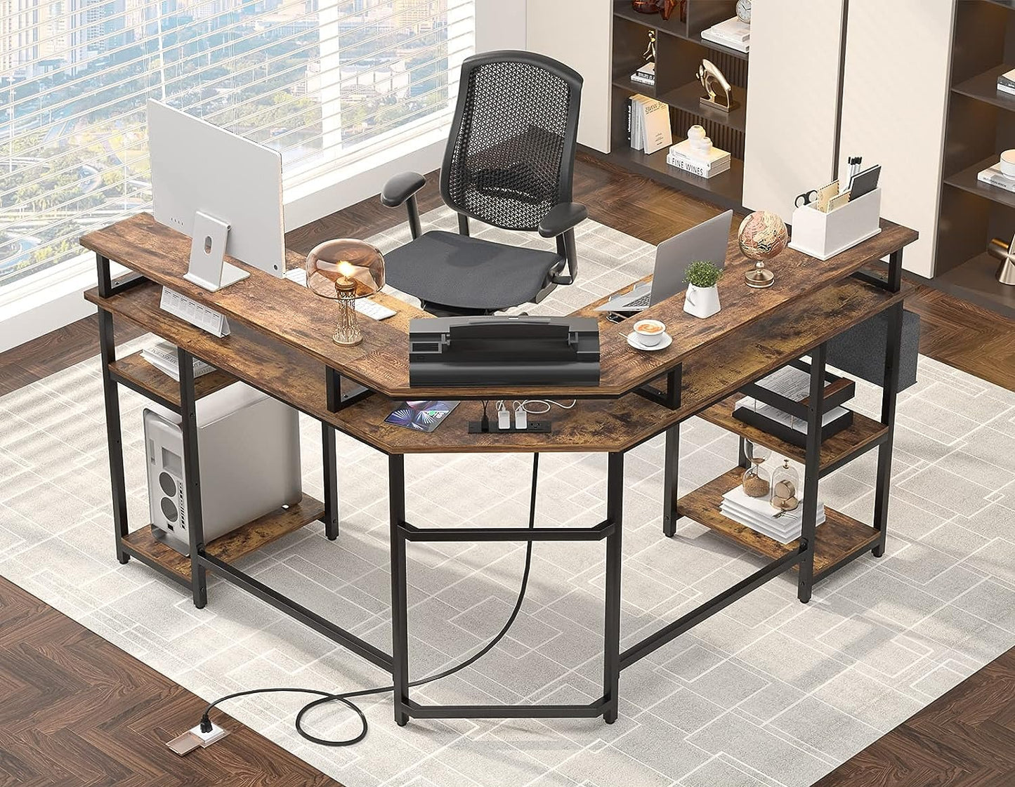 Inhabit Playing Center 135cm L-Shaped Desk In 3 Colors