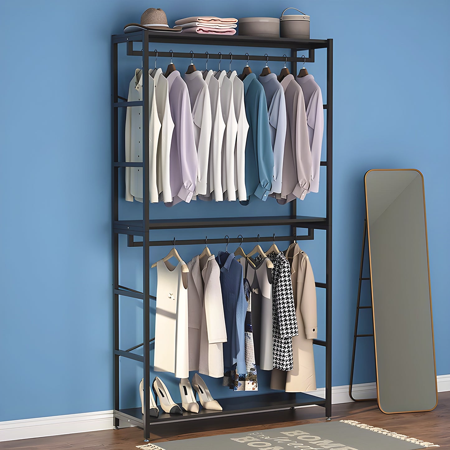 Inhabit Hangers Closet Organizer In Metal