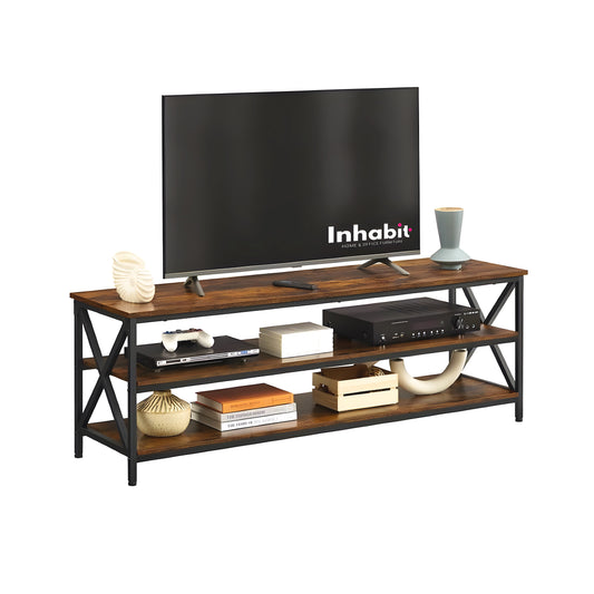 Inhabit Nordic TV Table In Metal & Wood