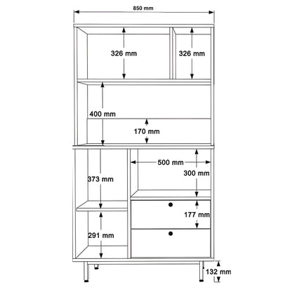 Inhabit Nordic Style Coffee Corner - Storage Cabinet