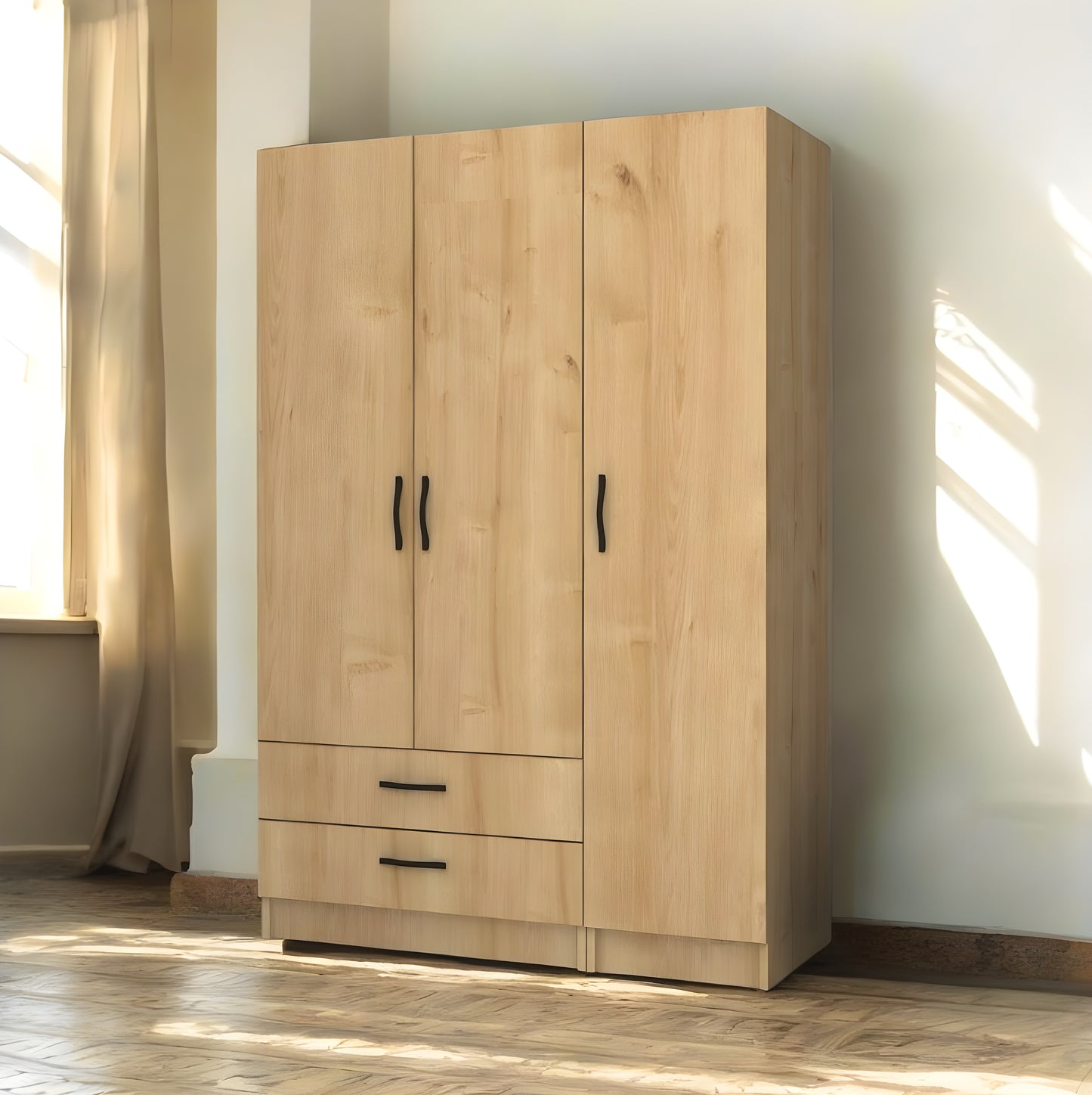 Inhabit Basic Wardrobe Natural Solid Wood Customizable