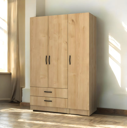 Inhabit Basic Wardrobe Natural Solid Wood Customizable