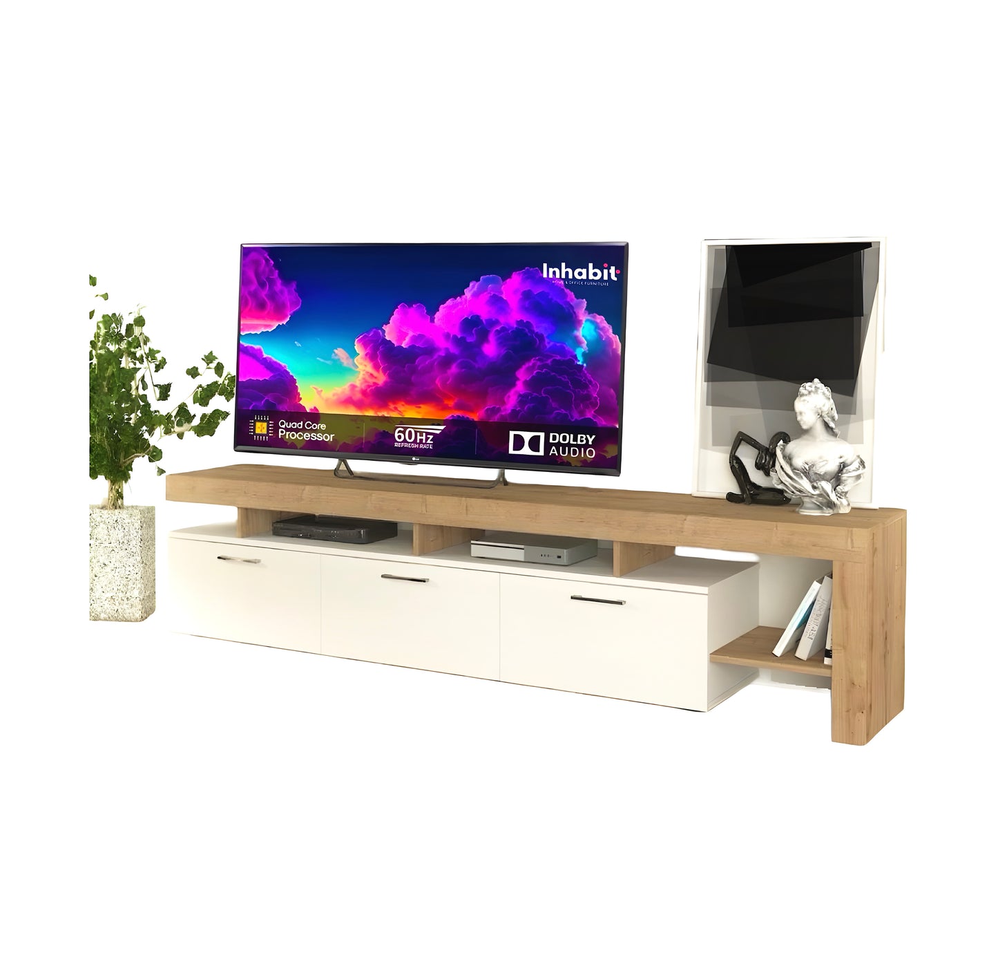 Inhabit Ace Multimedia High Storage TV Console / Cabinet