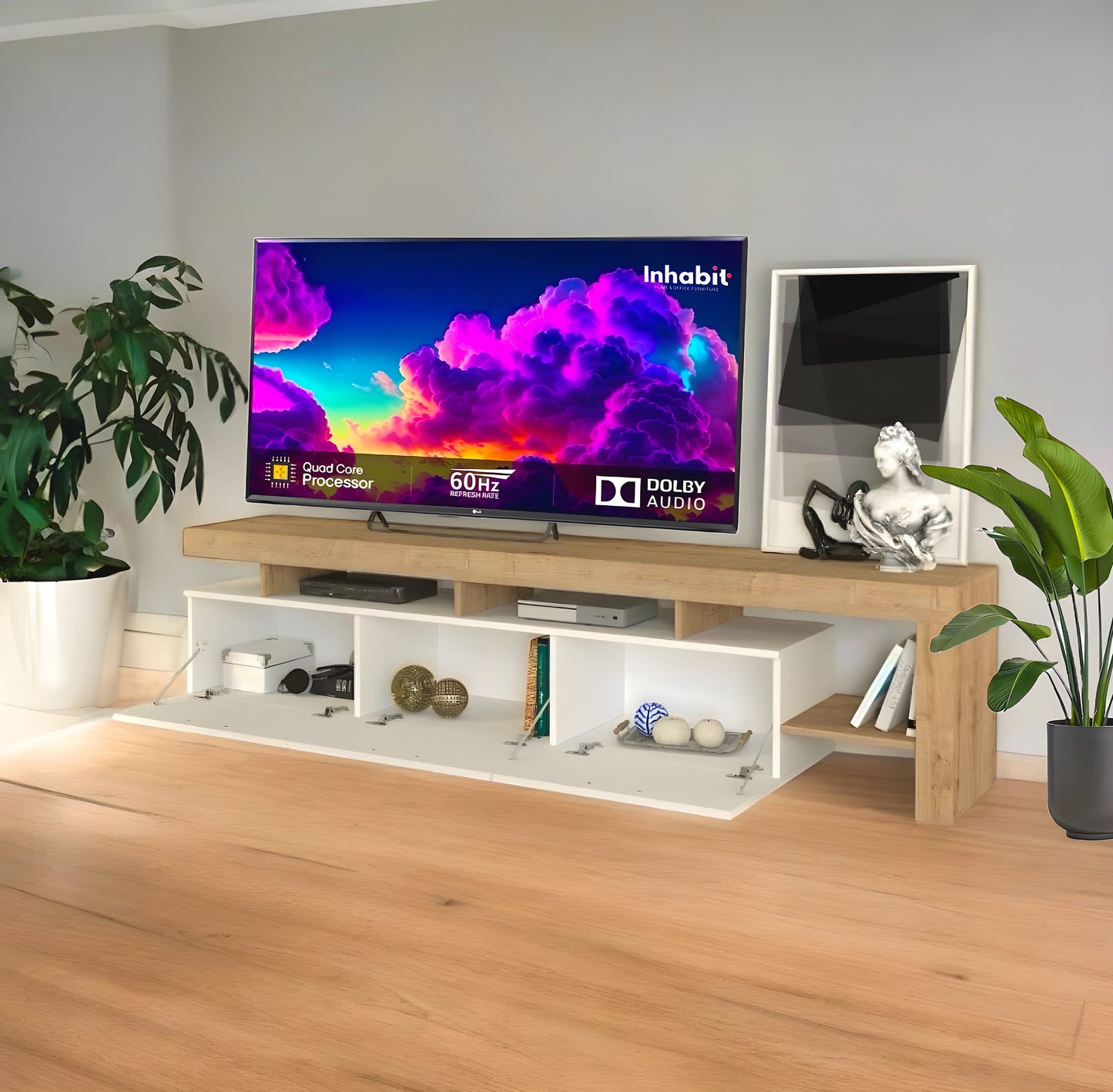 Inhabit Ace Multimedia High Storage TV Console / Cabinet