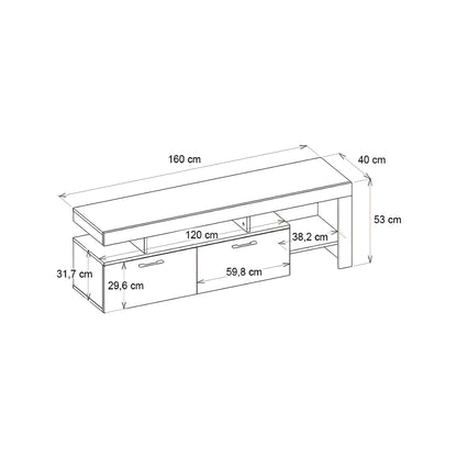 Inhabit Ace Multimedia High Storage TV Console / Cabinet